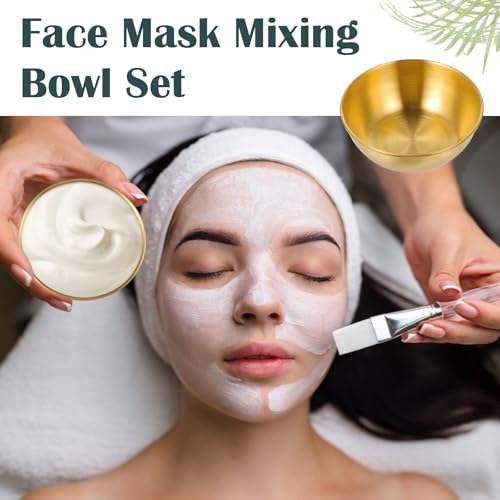 12 piezas cuencos para mezclar mascarillas faciales acero inoxidable miniatura 5