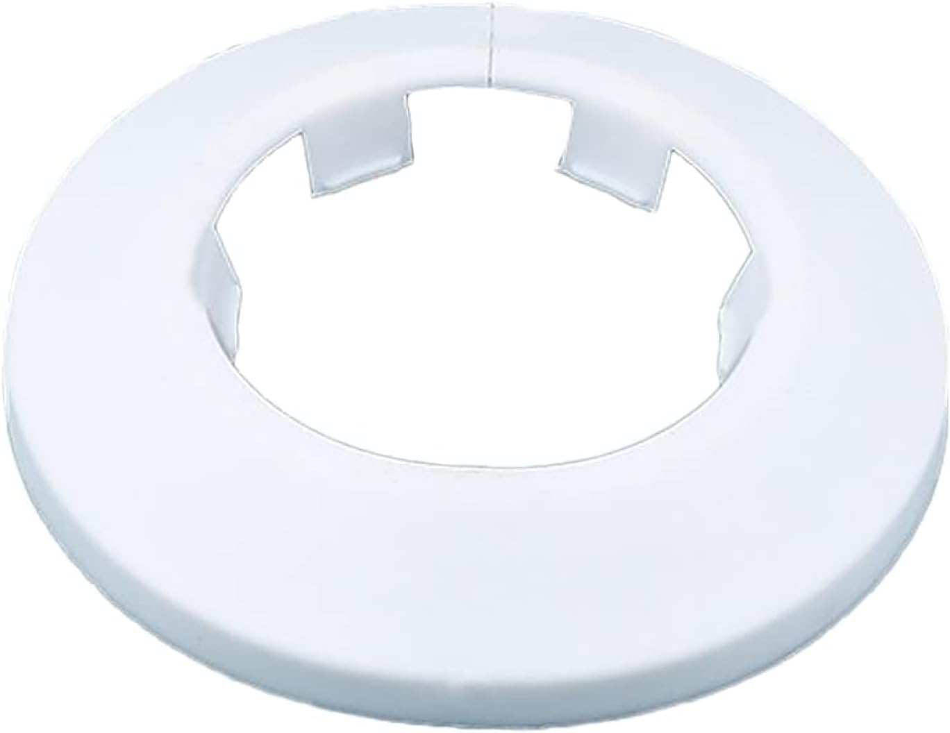 Fit 1.57" Outer Diameter Flange Water Pipe Cover Decoration White Pipe Cover Radiator PP Plastic 40mm Escutcheon Collar for Wall Pipe Tube Decoration 2pcs