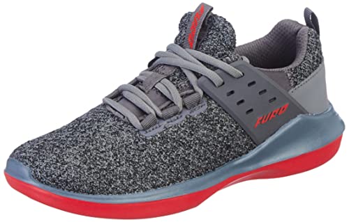 FURO by Redchief Mens Walking Shoes, Grey, Red, 9 UK W3023 F006 (B0B5RSYNPS) Amazon Price History, Amazon Price Tracker
