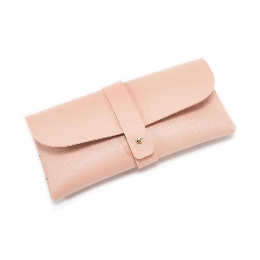 2/4/6 szt. miękka torba na okulary ze skóry PU moda etui ochronne na okulary damskie męskie przenośne pudełka na okulary akcesoria do okularów (różowy, 6 szt.), różowy, rozmiar uniwersalny