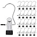 YCLOVE 20 Pack Laundry Hook Boot Clips Hanger Clips Hold Hanging Clothes Pins Hooks Portable Stainless Steel Home Travel Hangers Clips Heavy Duty Closet Organizer Hangers Pants Shoes Towel Socks Hats