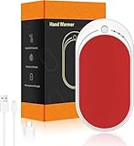 Scaldamani Elettrico Ricaricabile USB Power Bank 5200mAh, Scalda Mani Portatile Scaldino Elettrico Mani Tascabile Riutilizzabile, Regali per Donne Uomini Raynaud Outdoor Campeggio Sci Golf