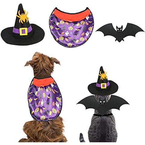 IFOYO Disfraz de mascota de 3 piezas para perros y gatos Cover