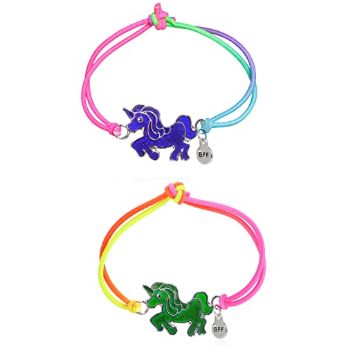 Pferde Armband Für Mädchen - Rosa Perlen & Strass Mit Pferd Anhänger