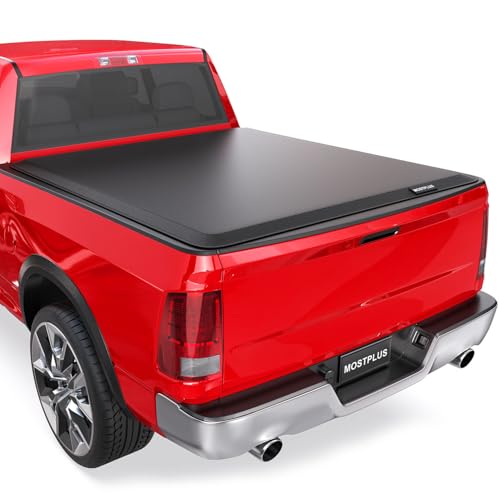 MOSTPLUS Roll-Up Soft Vinyl Truck Bed Tonneau Cover Compatible with 2002-2018 Dodge Ram 1500 2003-2023 Ram 2500 3500 No RamBox On Top (6.4/6.5 FT Feed Bed) Fleetside-Only fit 2019-2023 Classic