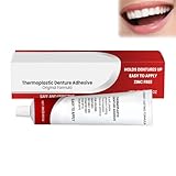 Clawrex Haftcreme für Zahnprothesen, Thermoplastischer Zahnprothesenkleber, Thermoplastic Denture Adhesive, Sicherer Thermoplastischer Für Zahnprothesen Haftmittel, Lang Haltender Zahnkleber