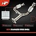 A-Premium Catalytic Converter Kit Direct-Fit Compatible with Chevrolet Silverado 1500, Tahoe & GMC Sierra 1500, Yukon, Yukon XL 1500 & Cadillac Escalade, Escalade ESV EXT, 6.2L, E.P.A. Compliant