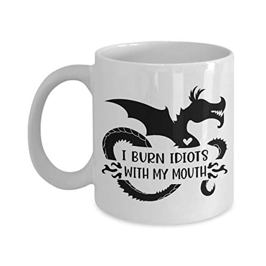 I Burn Idiots with My Mouth kaffemugg