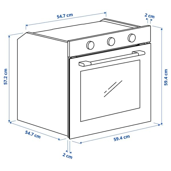 ProTuning SPJUTBO Piec wentylatorowy, funkcja grilla pirolitycznego/czarny 300