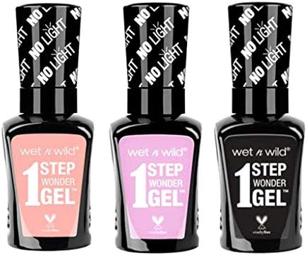 Wet n Wild 1 Step Wonder Nail color Gel 3-pc bundle (703A, 735A, 705A)