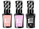 Wet n Wild 1 Step Wonder Nail color Gel 3-pc bundle (703A, 735A, 705A)