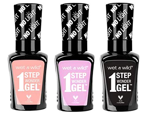 Wet N Wild 1 Step Wonder Nail Color Gel 3-Pc Bundle (703A, 735A, 705A) #TOP1