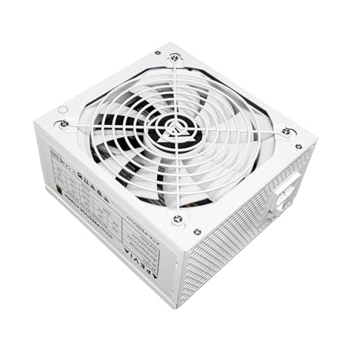 Image of Apevia ATX-PR850W-WH PCIE 5.0 & ATX 3.0 Prestige 850W 80+ Gold Rated, PCIE 5.0 /Gen 5 12VHPWR Connector, Active PFC ATX Gaming Power Supply White