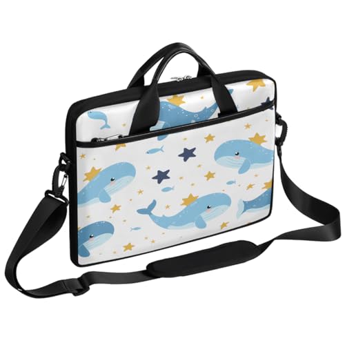 Bolsa para laptop Cute Stars Ocean Whales 15 pulgadas miniatura 1