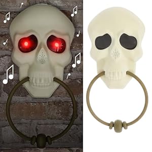 Cepewa 74054 Halloween Türklingel Totenkopf