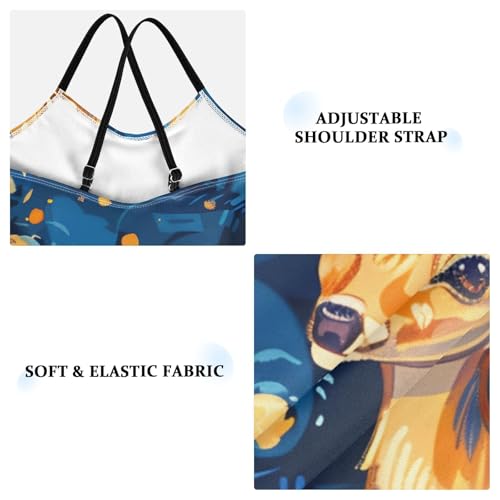 Bolaz Girls Swimsuits One-Piece Bathing Suits Multicolor Kids Sport Summer Beach Swimwear for 3-10 Years Old-Many Cute Baby Deer3