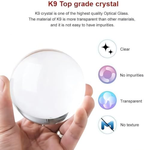 Image of 3D Crystal Ball Night Light with Wooden Base, Aesthetic Clear LED Lamp for Home and Bedroom Touch Switch, Warm Light for Kids and Teens Perfect Birthday & Anniversary (Saturn Light)