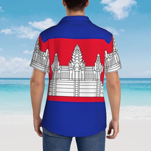 Chemise hawaïenne Cambodge EdWal imprimé graphique haute définition