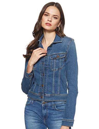 Preisvergleich Produktbild Lee Damen Slim Rider' Jeansjacke, Bleu (Ninety Nine ZV), Large