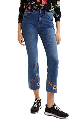Desigual Denim_Nicole 5008 Pantalon décontracté, Bleu, 42 Femme