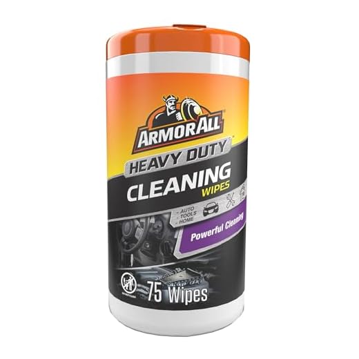 Armor All Heavy Duty Cleaning Wipes, Disposable Car Wipes (75 Count)