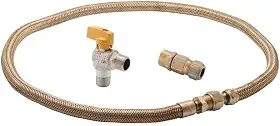 Kit Instalação Gás GN/GLP Encanado para Fogão/Cooktop e Forno com Registro (EKIT112)