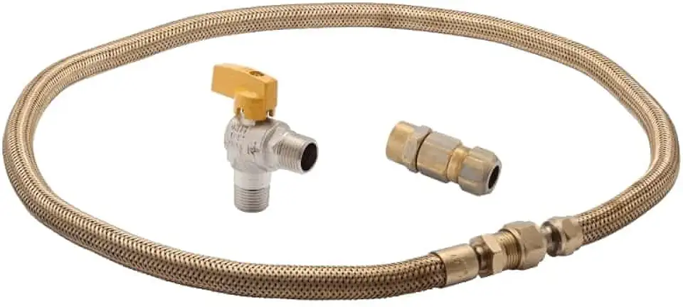 Kit Instalação Gás GN/GLP Encanado para Fogão/Cooktop e Forno com Registro (EKIT112)