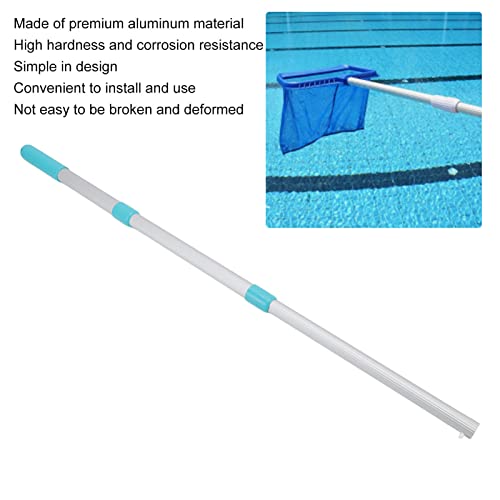 Okuyonic Alça de rede de piscina, alumínio de 22 mm de diâmetro externo amplo aplicável brilhante va