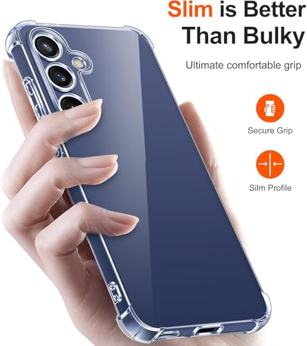 Image of ShieldTech Transparent Mobile Phone Case Cover for Samsung Galaxy S26 FE 5G | Camera & Screen Protection | Anti Yellow Flexible TPU Back Cover Case for Samsung Galaxy S26 FE