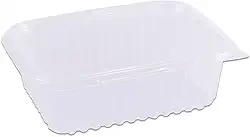 Pote Descartável, Prafesta, 350 ml, Retangular, Com Tampa, Pacote com 24