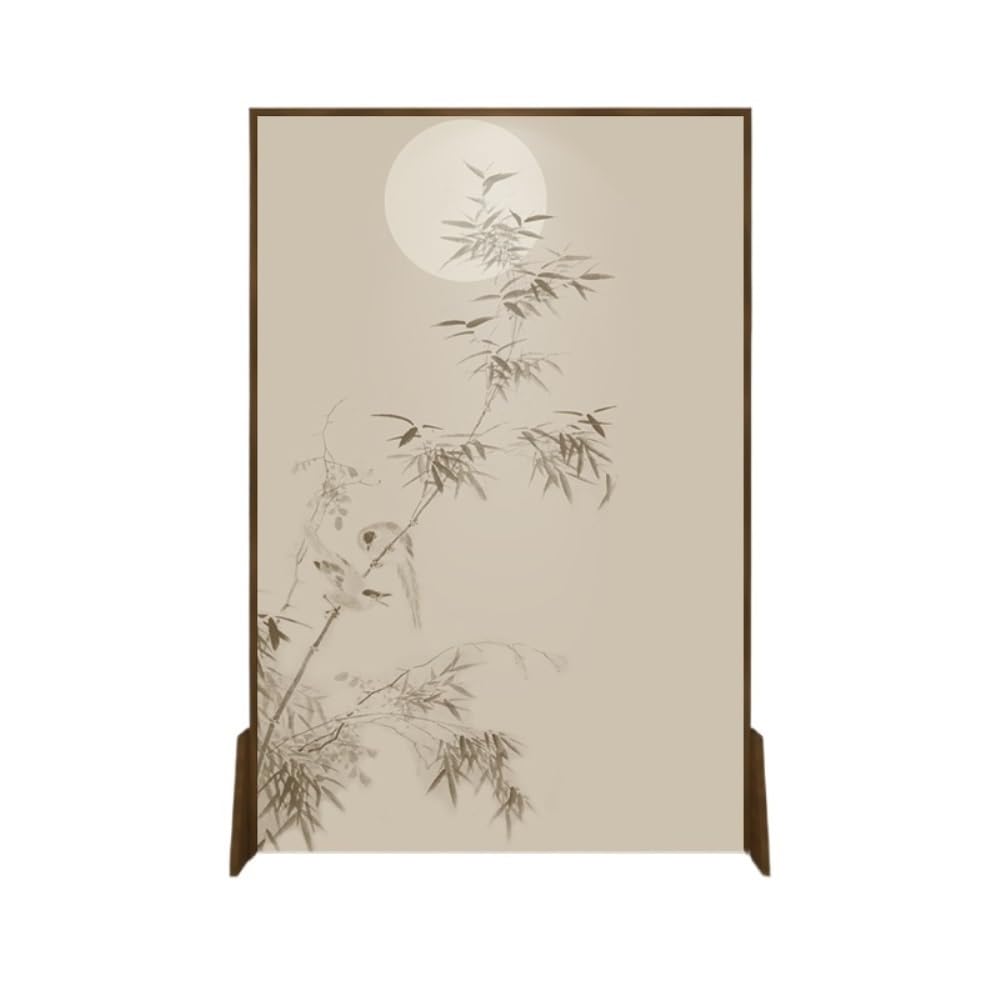 Privacy Screen Floor-standing Screen Partition, Living Room, Home Entrance Background Wall, Bedroom Decoration, Bamboo Floor Room Divider