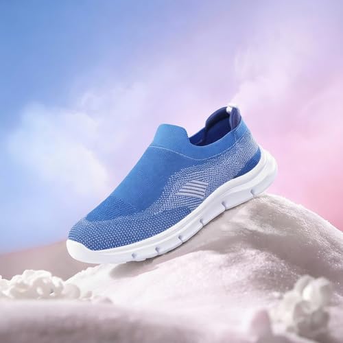 Image of Impakto FlexiSock Men's Walking Shoes | Lightweight & Breathable Casual Shoes | Slip-in Fit System for Hassle-Free Wear | Padded Insole | Anti-Skid EVA Outsole | Perfect for Casual Outfit