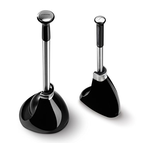 simplehuman Plunger and Toilet Brush Bundle, Black