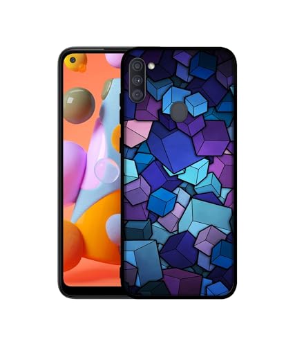 Image of Color Box Design Premium 2D Printed Metal Back Case Cover for Samsung Galaxy A11 4G / M11 4G