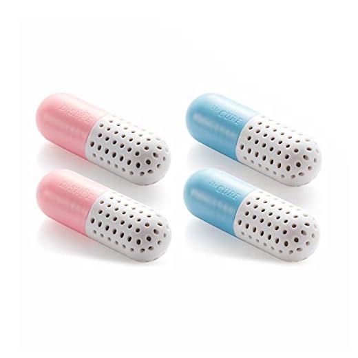 OFKPO 4 Pcs Cápsulas de Desodorizador y Desecante para Zapatos Ropas Armarios ect