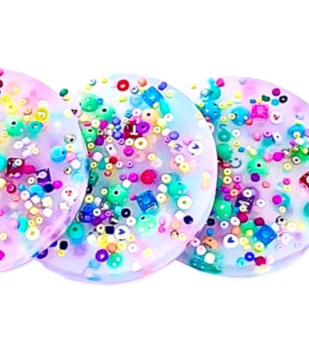 Ultimate Picky Pad Fidget Toy Large Long Lasting Advanced Fidget Reusable Beads Picking Pad Calming Sensory Toy for Skin Picking Hair Pulling or Anxiety Fun Creative Anti Stress Toy for Kids and Adults Birthday Party Favor Classroom Prize or Fun Gift Handmade