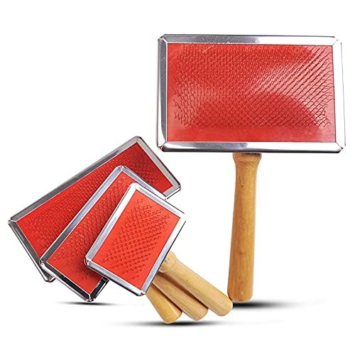 Tails of Joy Wooden Handle Tool Cats Pet Cleaning Professional Slicker Supplies Shedding Dogs Brush Hair Grooming Spinning Needle (Medium) (B0D9KF2ZPT) Amazon Price History, Amazon Price Tracker