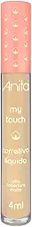 Corretivo Líquido Matte Anita My Touch Nº 0 Claro - Alta Cobertura e Longa Duração para Peles Claras - Maquiagem Profissional