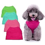 Chol&Vivi Shirts for Dog Extra Large Size, Dog Shirt Clothes for Extra Large Dogs, 4pcs Blank Dog t-Shirts for Extra Small Medium Large Extra Large Size Dog, Shirts for Dogs, 3X-Large Size, Group 4