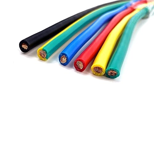 Outdoor Extension 1 Meter 220V Strand Copper Cable Electric Wire Red 600V Electrical Wires 8AWG 6AWG 4AWG 3AWG 2AWG Wiring PVC Power Cables Solar sheathed(RED,6 AWG - 16mm2)