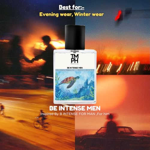 Image of TMPerfumehouse Be Intense Men EDP for Men | Boozy, Woody & Long Lasting Perfume Spray | Woody, freshspicy & Rum Fragrance | Luxury Gift for Him | TMPH | 50ml
