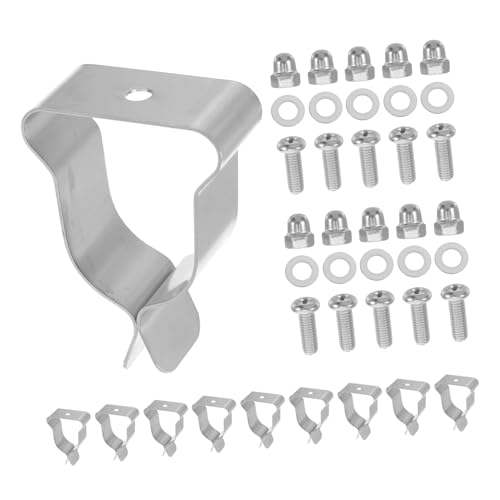 ARTIBETTER 10 piezas Kit de Herrajes para de de Ventana Clips de Resistentes Acero Inoxidable para Fijación Rápida y Segura Compatible