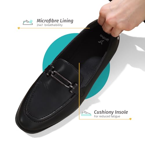 Image of YOHO Bliss Loafers for Women | Comfortable & Stylish Bellies | Fashion Moccasins with Footpharma Footbed | Slip-on for Casual & Formal Wear | 001