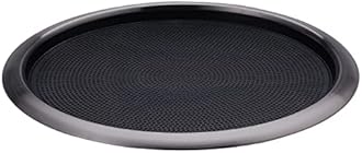 Service Ideas TR1614RIDT Tray with Removable Insert, 14" Round, Stainless Steel, Dark Tungsten