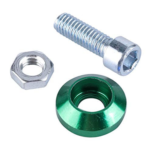 Kit motor aluminio de 20 piezas con tornillos arandela para parachoques, verde 3