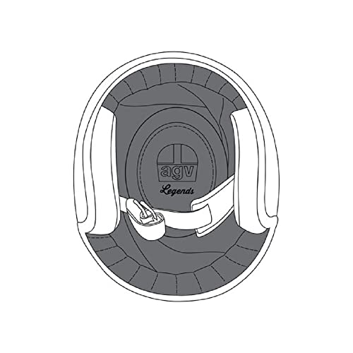 AGV CROWN PAD X70 (S) STANDARD SCHWARZ