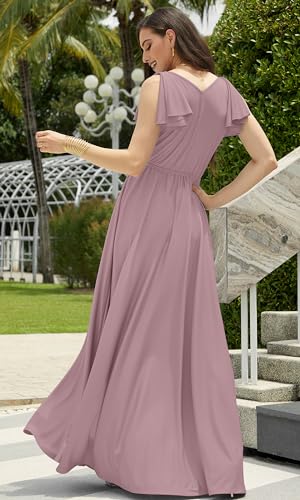 Image of KOH KOH Womens Long Sleeveless Bridesmaid Wedding Guest Prom Maxi Dress