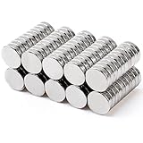 MIN CI 100 Pcs Strong Neodymium Magnets Disc, 8 x 2mm Small Magnets for Whiteboard, Mini Round Rare Earth Magnet s for DIY Building Scientific Models Dry Erase Board Office Fridge Crafts
