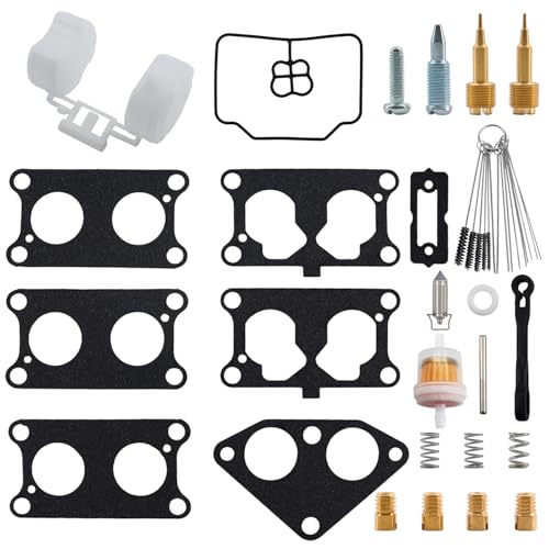 Carburetor Rebuild Repair Kit for Kawas*k Mule 3000 3010 3020 2001-2008 KAF620 Replace #15003-2766 Gasket,Float,Jet by SAVIK - Used condition - US$14.46