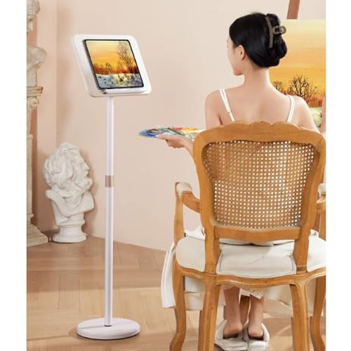 Supporto per libri da pavimento, altezza e angolazione regolabili, supporto per computer portatile, per lettura, pittura e riviste con clip per pagine